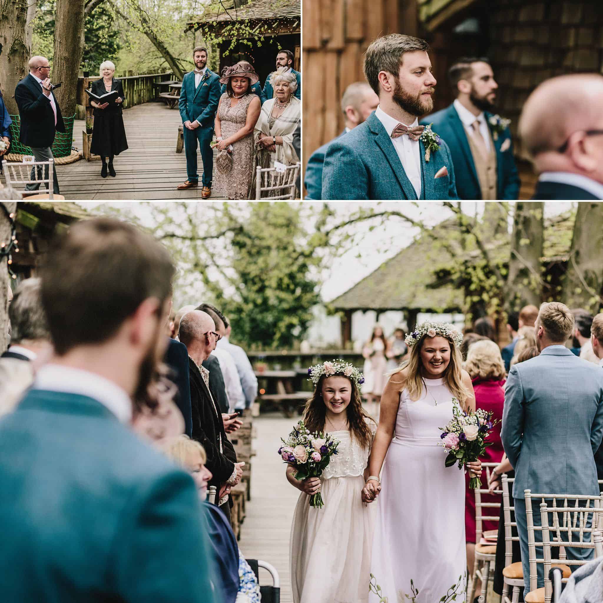 Alnwick Treehouse wedding photography (12