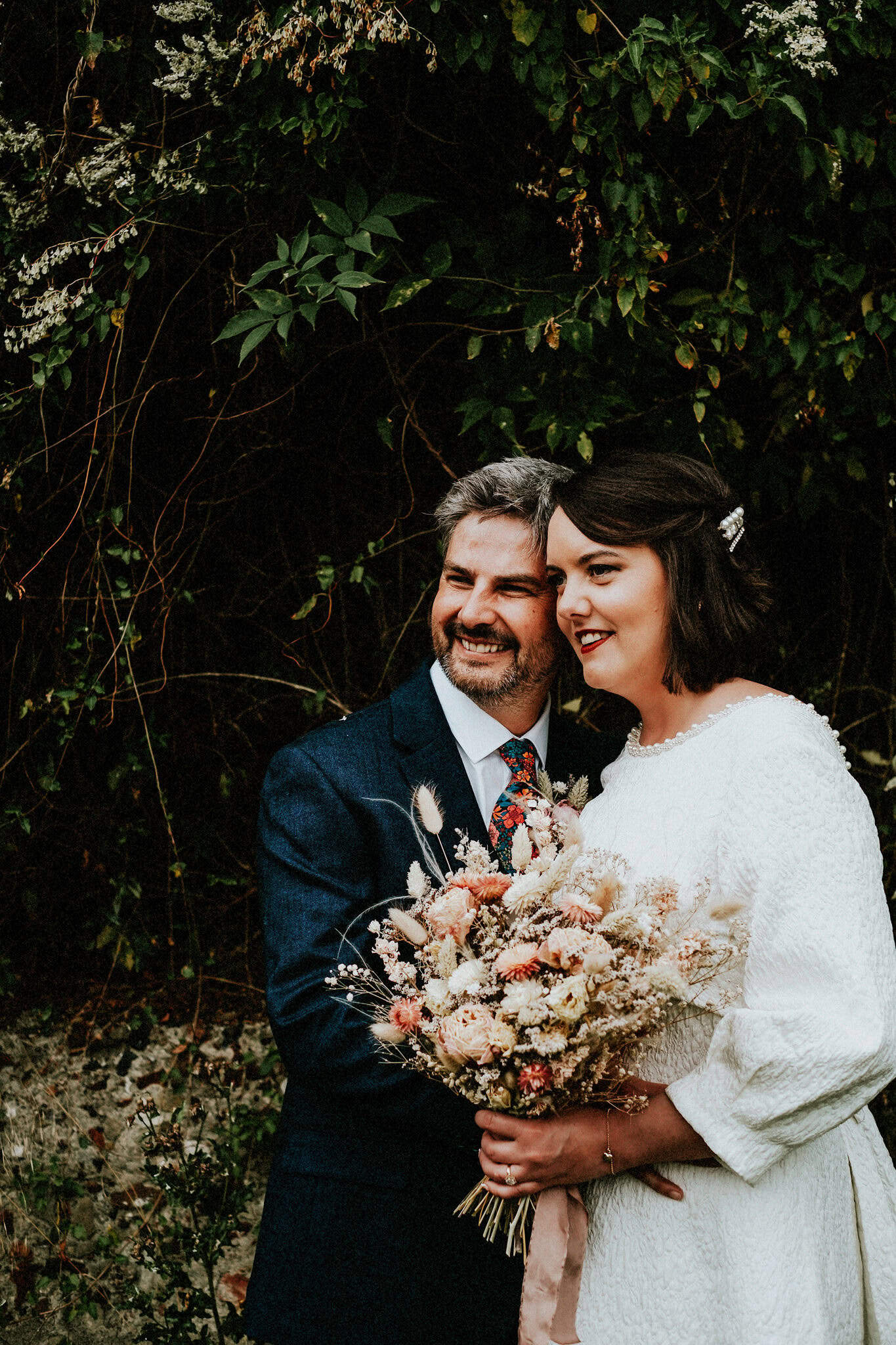 Bride and groom portrait