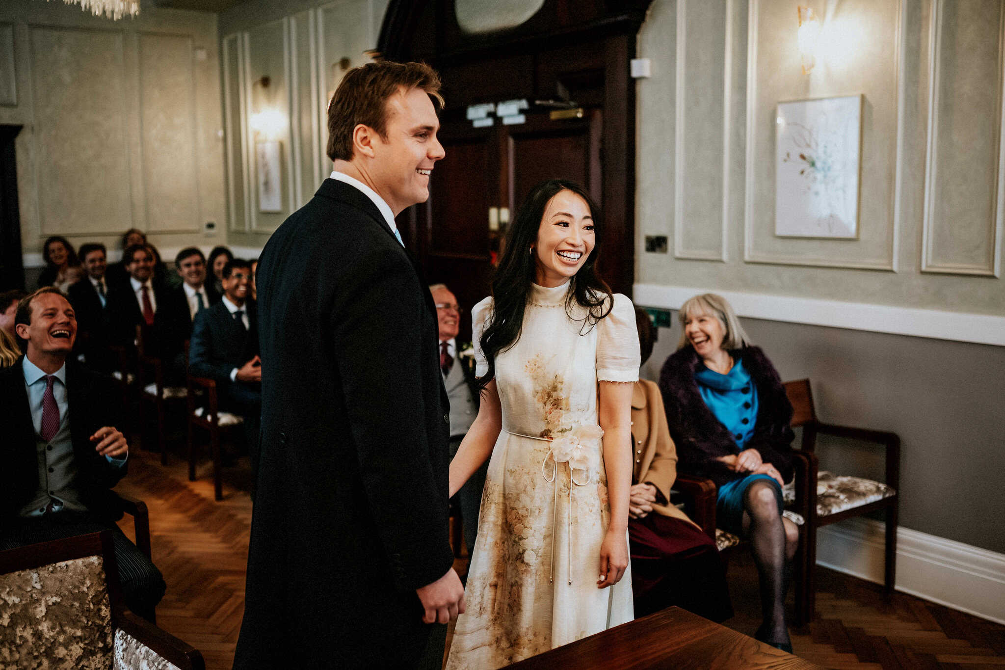 A London wedding in Chelsea Old Town Hall and Cavalry & Guards Club by UK wedding photographer Andy Turner