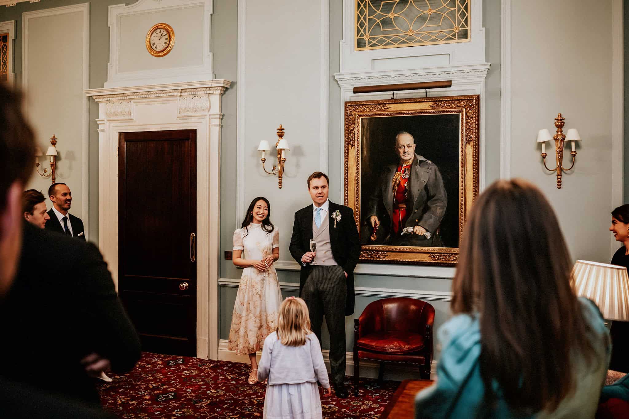 A London wedding in Chelsea Old Town Hall and Cavalry & Guards Club by UK wedding photographer Andy Turner