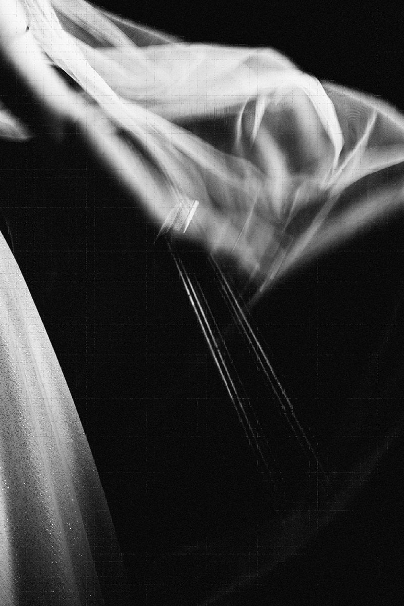 Black and white images of Stephanie's veil at the Dalton Old Pump House wedding